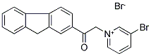 2-(3-BROMO-1-PYRIDINIUMYL)-1-(9H-2-FLUORENYL)-1-ETHANONE BROMIDE Struktur