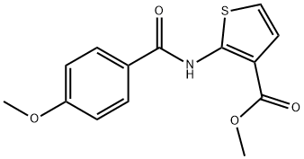 METHYL 2-[(4-METHOXYBENZOYL)AMINO]-3-THIOPHENECARBOXYLATE Struktur