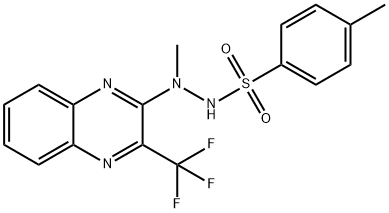 N',4-DIMETHYL-N'-[3-(TRIFLUOROMETHYL)-2-QUINOXALINYL]BENZENESULFONOHYDRAZIDE Structure