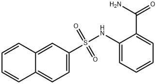 2-((2-NAPHTHYLSULFONYL)AMINO)BENZAMIDE Struktur