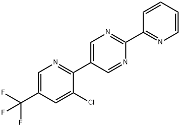 5-[3-CHLORO-5-(TRIFLUOROMETHYL)-2-PYRIDINYL]-2-(2-PYRIDINYL)PYRIMIDINE Struktur