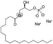 1-STEAROYL-2-HYDROXY-SN-GLYCERO-3-PHOSPHATE (SODIUM SALT) Struktur