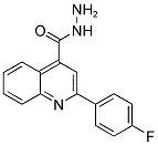 2-(4-FLUORO-PHENYL)-QUINOLINE-4-CARBOXYLIC ACID HYDRAZIDE Struktur