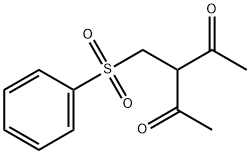 3-[(PHENYLSULFONYL)METHYL]-2,4-PENTANEDIONE Struktur