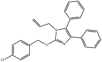 1-ALLYL-2-[(4-CHLOROBENZYL)SULFANYL]-4,5-DIPHENYL-1H-IMIDAZOLE Struktur