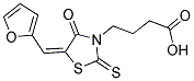 4-[(5E)-5-(2-FURYLMETHYLENE)-4-OXO-2-THIOXO-1,3-THIAZOLIDIN-3-YL]BUTANOIC ACID Struktur