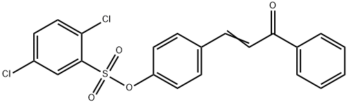 4-(3-OXO-3-PHENYL-1-PROPENYL)PHENYL 2,5-DICHLOROBENZENESULFONATE Struktur