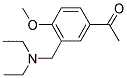 1-[3-[(DIETHYLAMINO)METHYL]-4-METHOXYPHENYL]ETHANONE Struktur