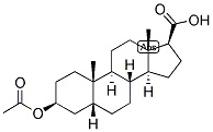 5-BETA-ANDROSTAN-3-BETA-OL-17-BETA-CARBOXYLIC ACID 3-ACETATE Struktur