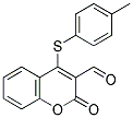 4-[(4-METHYLPHENYL)SULFANYL]-2-OXO-2H-CHROMENE-3-CARBALDEHYDE Struktur