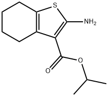 2-AMINO-4,5,6,7-TETRAHYDRO-BENZO[B]THIOPHENE-3-CARBOXYLIC ACID ISOPROPYL ESTER Struktur