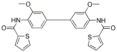 N,N'-(4,4'-METHYLENEBIS(2-METHOXY-4,1-PHENYLENE))DITHIOPHENE-2-CARBOXAMIDE Struktur