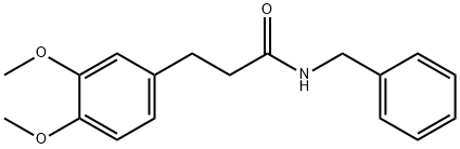 N-BENZYL-3-(3',4'-DIMETHOXYPHENYL)PROPANAMIDE Struktur