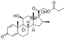 1,4-PREGNADIEN-9-ALPHA-CHLORO-16-BETA-METHYL-11-BETA, 17,21-TRIOL-3,20-DIONE 21-PROPIONATE Struktur