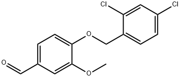 4-(2,4-DICHLORO-BENZYLOXY)-3-METHOXY-BENZALDEHYDE Struktur