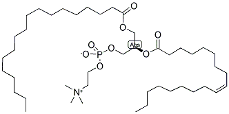 1-STEAROYL-2-OLEOYL-SN-GLYCERO-3-PHOSPHOCHOLINE Struktur