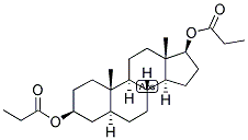 5-ALPHA-ANDROSTAN-3-BETA, 17-BETA-DIOL DIPROPIONATE Struktur