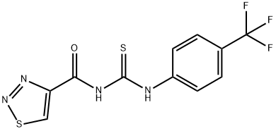 N-(1,2,3-THIADIAZOL-4-YLCARBONYL)-N'-[4-(TRIFLUOROMETHYL)PHENYL]THIOUREA Struktur