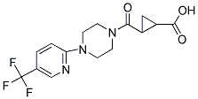 2-((4-(5-(TRIFLUOROMETHYL)-2-PYRIDYL)PIPERAZINYL)CARBONYL)CYCLOPROPANECARBOXYLIC ACID Struktur