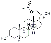 5-BETA-PREGNAN-3-ALPHA, 20-ALPHA, 21-TRIOL 21-ACETATE Struktur