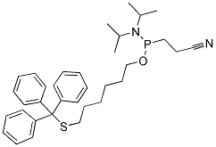 5'-TRITYL-THIOHEXYL AMIDITE Struktur