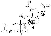 5-BETA-PREGNAN-3-BETA, 17,20-BETA, 21-TETROL-11-ONE 3,20,21-TRIACETATE Struktur