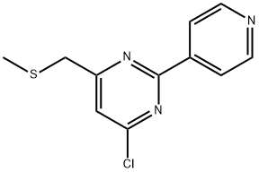 4-CHLORO-6-[(METHYLSULFANYL)METHYL]-2-(4-PYRIDINYL)PYRIMIDINE Struktur