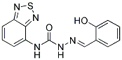 2-HYDROXYBENZALDEHYDE N-(2,1,3-BENZOTHIADIAZOL-4-YL)SEMICARBAZONE Struktur