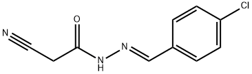 N'-[(4-CHLOROPHENYL)METHYLENE]-2-CYANOACETOHYDRAZIDE Struktur