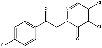 4,5-DICHLORO-2-[2-(4-CHLOROPHENYL)-2-OXOETHYL]-3(2H)-PYRIDAZINONE Struktur