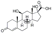 4-ANDROSTEN-11-BETA, 17-ALPHA-DIOL-3-ONE-17-BETA-CARBOXYLIC ACID Struktur