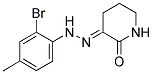 3-[(2-BROMO-4-METHYL-PHENYL)-HYDRAZONO]-PIPERIDIN-2-ONE Struktur