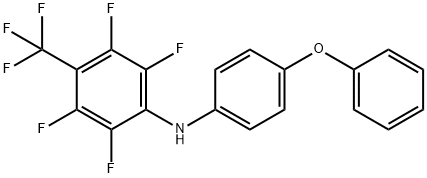 (4-PHENOXYPHENYL)(2,3,5,6-TETRAFLUORO-4-(TRIFLUOROMETHYL)PHENYL)AMINE Struktur