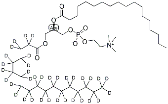 1-STEAROYL(D35)-2-STEAROYL-SN-GLYCERO-3-PHOSPHOCHOLINE Struktur