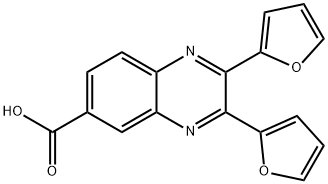 2,3-DI-FURAN-2-YL-QUINOXALINE-6-CARBOXYLIC ACID Struktur