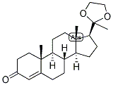 4-PREGNEN-3,20-DIONE 20-ETHYLENEKETAL Struktur