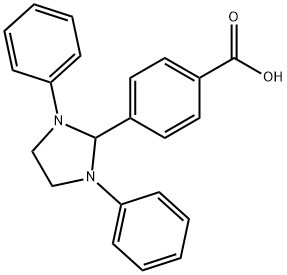 4-(1,3-DIPHENYLIMIDAZOLIDIN-2-YL)BENZOIC ACID, 382628-10-6, 結構式