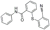 2-[(2-CYANOPHENYL)SULFANYL]-N-PHENYLBENZENECARBOXAMIDE Struktur