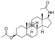 5-ANDROSTEN-17-BETA-ACETAMIDO-3-BETA-OL ACETATE Struktur