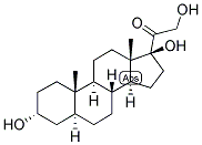 5ALPHA-PREGNAN-3ALPHA,17BETA,21-TRIOL-20-ONE Struktur