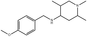 (4-METHOXY-BENZYL)-(1,2,5-TRIMETHYL-PIPERIDIN-4-YL)-AMINE Struktur