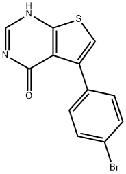 5-(4-BROMO-PHENYL)-3H-THIENO[2,3-D]PYRIMIDIN-4-ONE Structure