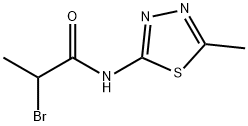 2-BROMO-N-(5-METHYL-[1,3,4]THIADIAZOL-2-YL)-PROPIONAMIDE Struktur