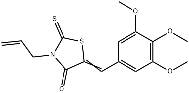 3-PROP-2-ENYL-2-THIOXO-5-((3,4,5-TRIMETHOXYPHENYL)METHYLENE)-1,3-THIAZOLIDIN-4-ONE Struktur