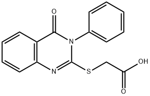 (4-OXO-3-PHENYL-3,4-DIHYDRO-QUINAZOLIN-2-YLSULFANYL)-ACETIC ACID Struktur