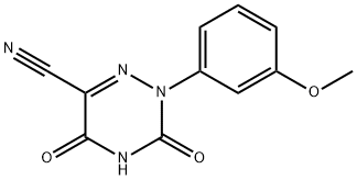 2-(3-METHOXYPHENYL)-3,5-DIOXO-2,3,4,5-TETRAHYDRO-1,2,4-TRIAZINE-6-CARBONITRILE Struktur