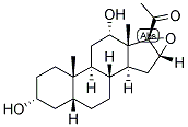 5-BETA-PREGNAN-16,17-EPOXY-3-ALPHA, 12-ALPHA-DIOL-20-ONE Struktur