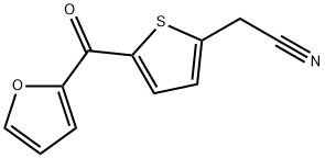 2-[5-(2-FURYLCARBONYL)-2-THIENYL]ACETONITRILE Struktur