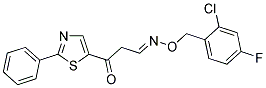 3-OXO-3-(2-PHENYL-1,3-THIAZOL-5-YL)PROPANAL O-(2-CHLORO-4-FLUOROBENZYL)OXIME Struktur