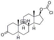 5-ALPHA-ANDROSTAN-17-BETA-OL-3-ONE CHLOROFORMATE Struktur